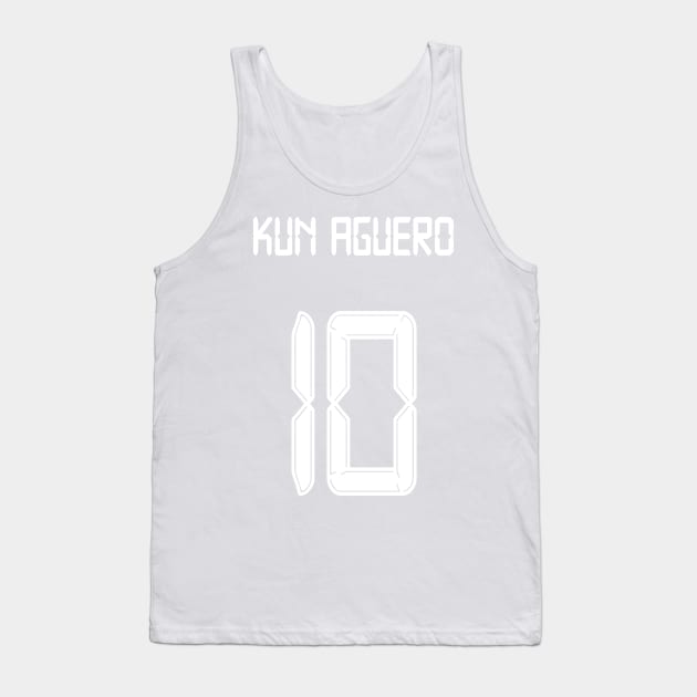 Kun Aguero Man City 10 shirt Tank Top by Alimator